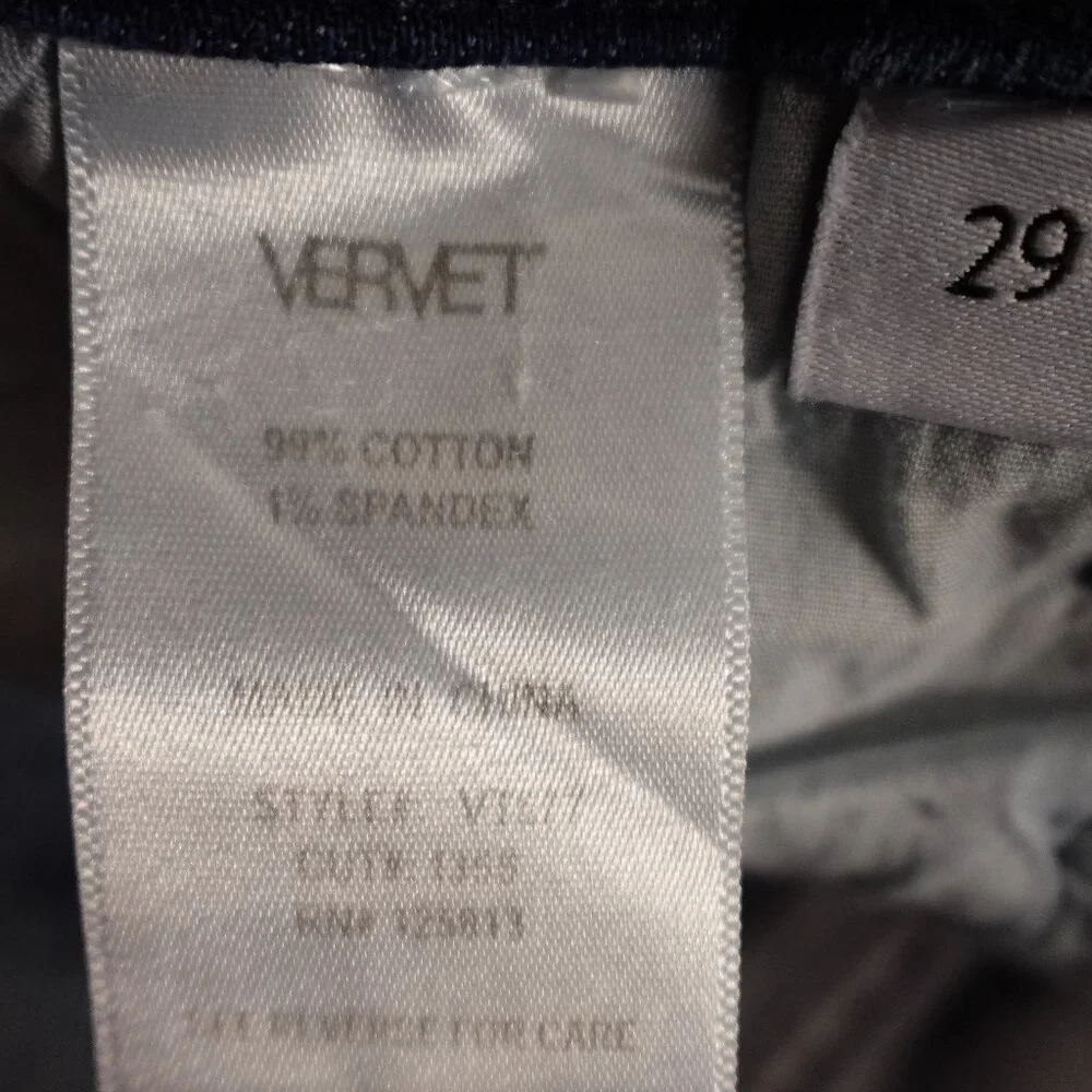 Vervet Jeans Los Angeles Distressed Skinny Jeans Women’s Size 29 Dark Wash‎ Blue